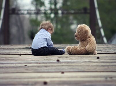 wood bridge cute sitting